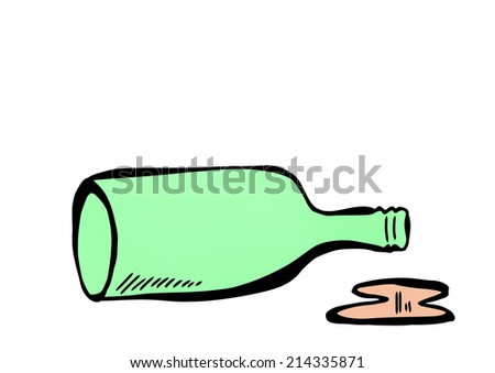 doodle empty drinks bottle