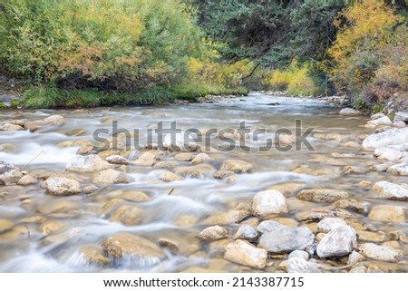 River In An Alpine Canyon Wyoming