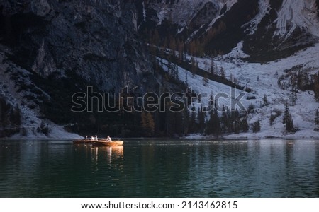 Lake Braies in north of Italy