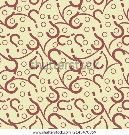 Vintage background Seamless vector pattern for design and fashion prints Liberty style