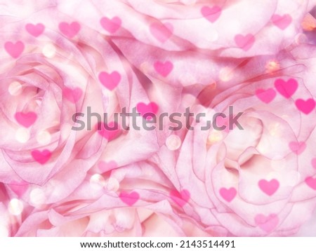 love valentine's day hearts with roses flowers floral background 