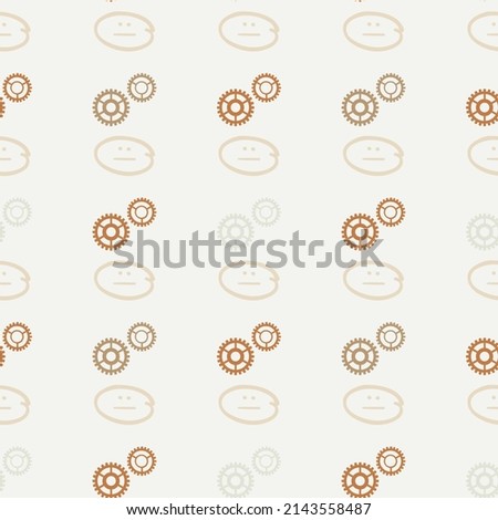 Seamless Pattern with Concentric Circles on Dark Blue Backdrop.  Organic round shapes circles soft gold matte blue powder pink. 