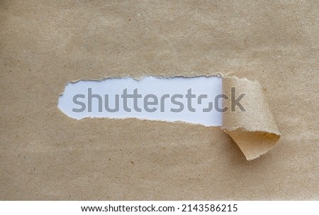 label with copy space, brown paper background