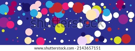 Pink Violet Vibrant Indigo Children Pattern. Blue Yellow Red Bright Pastel Color Composition. Green Beige Bordo Rainbow Kids Wallpaper. Dark Multicolor White Circles Play Purple Illustration.