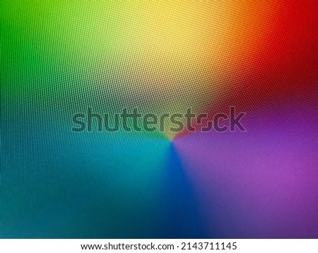 Led monitor colorful pixels detail.