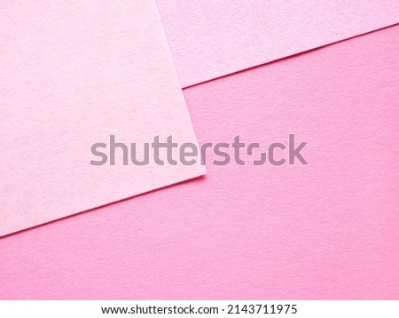 Empty gradient pink colored paper background texture. Abstract geometric flat composition. The concept for image, text, and design.
