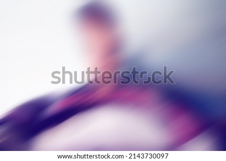 An unidentified Indian or asian spirit making noise in the house. Blurred or defocused image. Copy space.