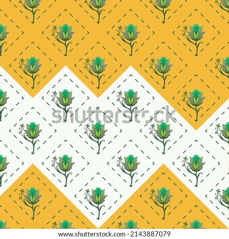 Flower pattern design vector art and graphic