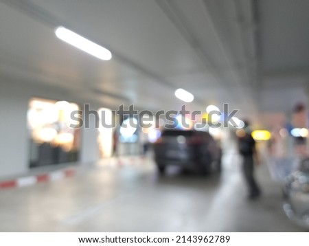 car service centre auto repair workshop blurred panoramic background
