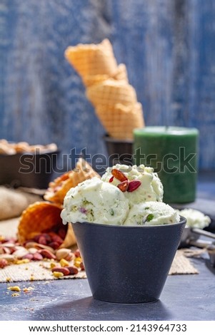 Incredibly delicious turkish style ice cream and side items