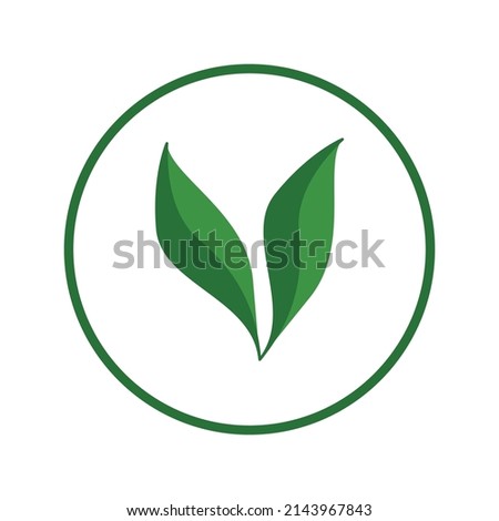 Leaf vector logo. Green leaf. eco plants. Plant vector image. Ecology floral concept design
