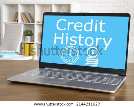 Credit History is shown on a photo using the text