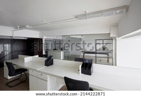 Simple and clean office interior, office area