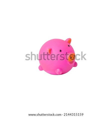 funny piggy rubber toys for cat 