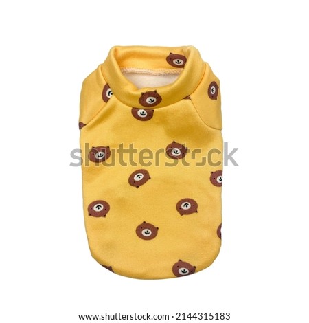 yellow jacket for dog and cat home pet