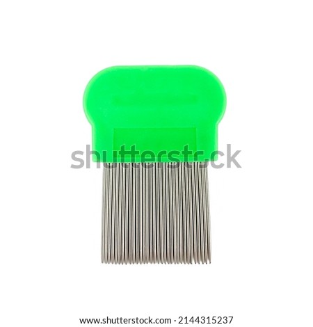 green metal brush for fur cat and dog