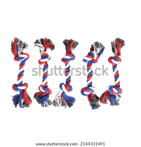 sweet candy canes isolated on white toys for dog and cat pet	
