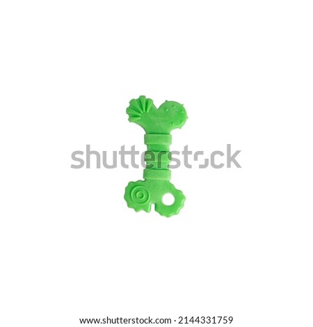 green bones rubber toys for play with pets