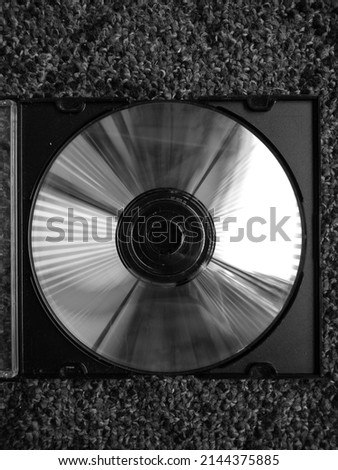 Cassette disc looks classic with black and white photography