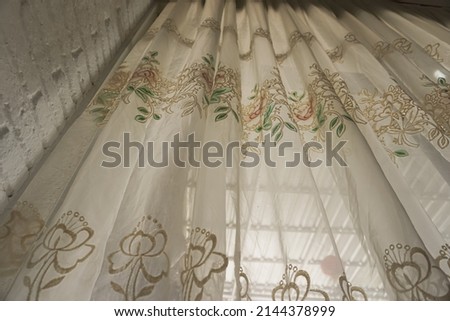 house curtains with a view in the afternoon