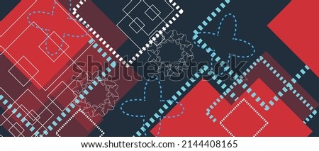 Abstract red rectangle shapes colorful vector background. abstract colorful design vector background