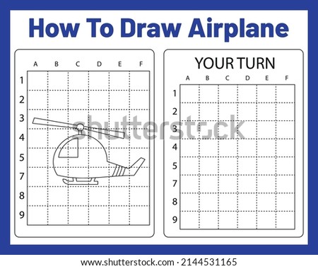 How To Draw Airplane For kids