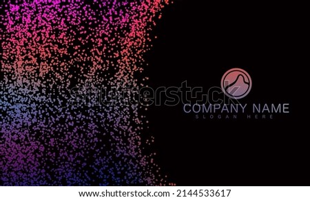 business card template abstract colorful, stylish modern business card template