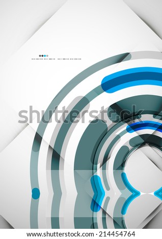 Futuristic rings technology abstract modern abstract background