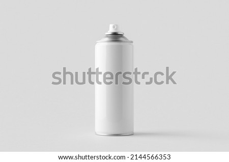 White spray paint can mockup. Royalty-Free Stock Photo #2144566353