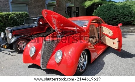 Classic Cars Vintage Antique Roadster Royalty-Free Stock Photo #2144619619