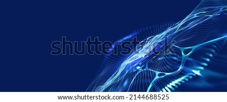 Cyber Structure of free particles. Medical research of genome and nanotechnology. Abstract bigdata array in digital innovation cyberspace. 3D illustration of neural connections inside a synthetic mind