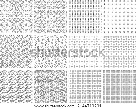 seamless hatch pattern of architectural texture background - gravel and checkerplate Royalty-Free Stock Photo #2144719291