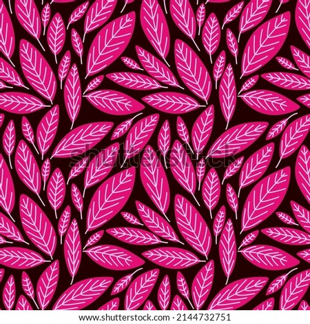 Seamless leaves pattern for wallpaper and fabrics and textiles and packaging and gifts and cards and linens and kids and wrapping paper and kitchen 