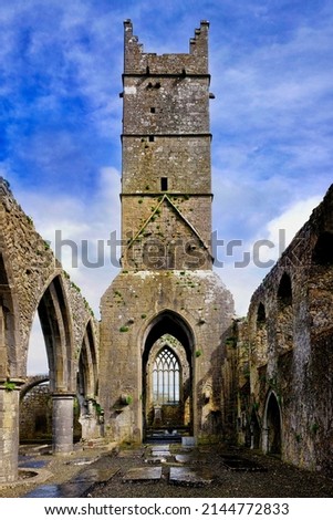 Claregalway Friary, Claregalway, County Galway, Ireland Royalty-Free Stock Photo #2144772833