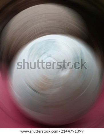 distorts radial blur - a plastic soccer ball that is often played by children