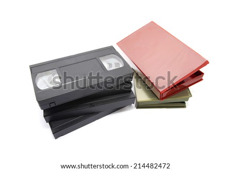 Video Cassette isolated on white