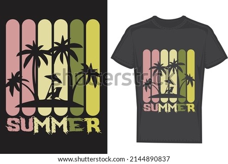 Summer T Shirt Design Vector File