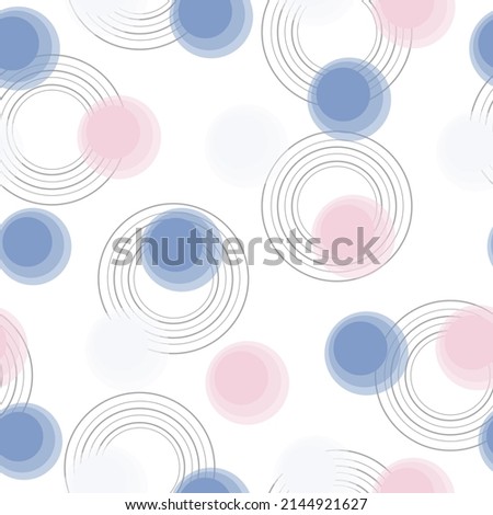 Colorful polka dots seamless pattern on white 26 background.  Cute background for baby.