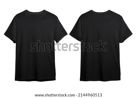 Black t-shirt for printing sample Royalty-Free Stock Photo #2144960513