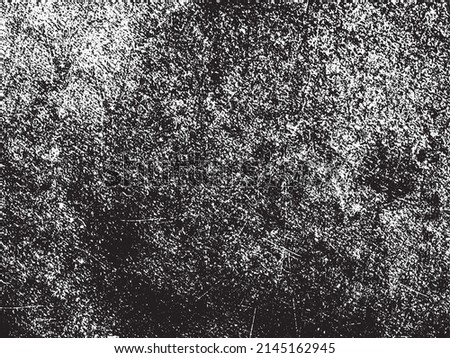 Black and white grunge. Distress overlay texture. Abstract surface dust and rough dirty wall background concept. 
Distress illustration simply place over object to create grunge effect. Vector EPS10.
