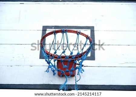 ball hoop on the basketball court