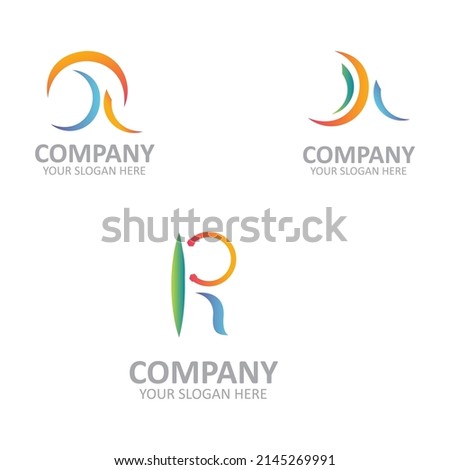 Creative AAR Set Of Business Letter Logo Design