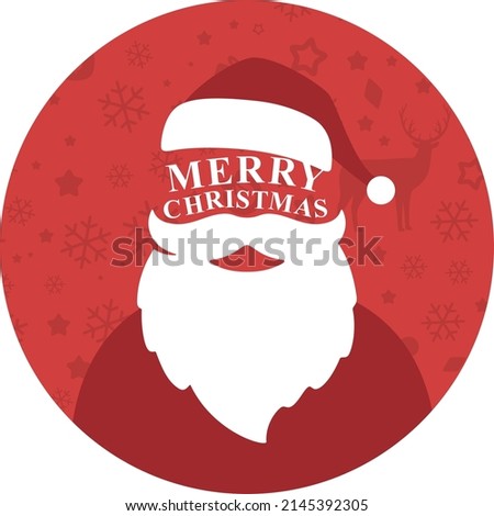 Santa claus poster, vector illustration
