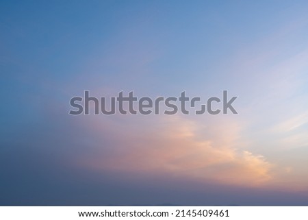 The sun is setting, the beautiful sky, magic hour Royalty-Free Stock Photo #2145409461