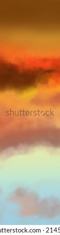 Landscape background. Abstract art template with paint elements. Sunrise Sunset background abstract banner design in nature style. Vector illustration.