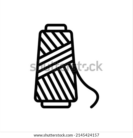 Vector line icon for polyester Royalty-Free Stock Photo #2145424157