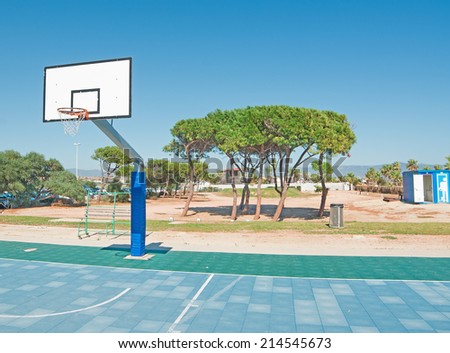 basketball playground by Poetto beach, Sardinia