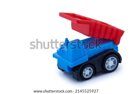 toy truck isolated on white background