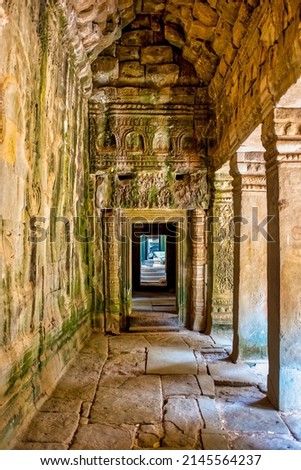Ta Prohm temple, Siem Reap, Cambodia Royalty-Free Stock Photo #2145564237