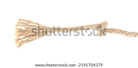 rope and knot isolated on white background